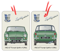 Triumph Spitfire 4 (MkI) 1962-64 (disc wheels) Air Freshener